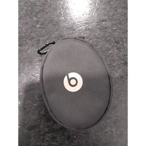 Beats by Dre Black Headphone Carrying Case with Carabiner Clip Pouch Zip Bag